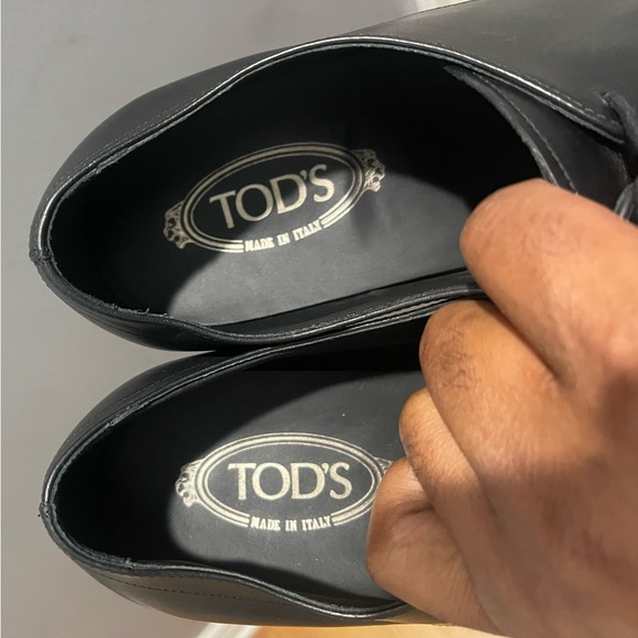 Tod’s Black Dress lace ups shoes Sz 12 - Picture 12 of 13